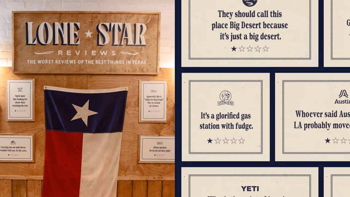 Lone Star Reviews activation at SXSW 2