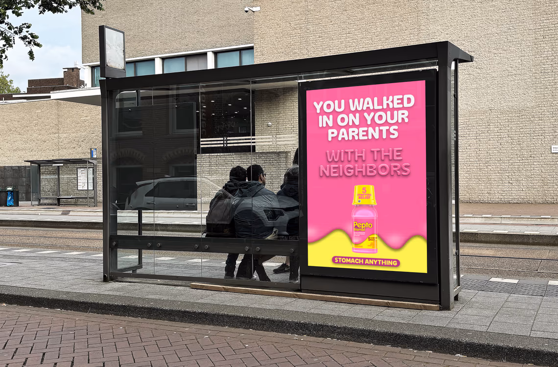 Pepto Bismol out-of-home placement