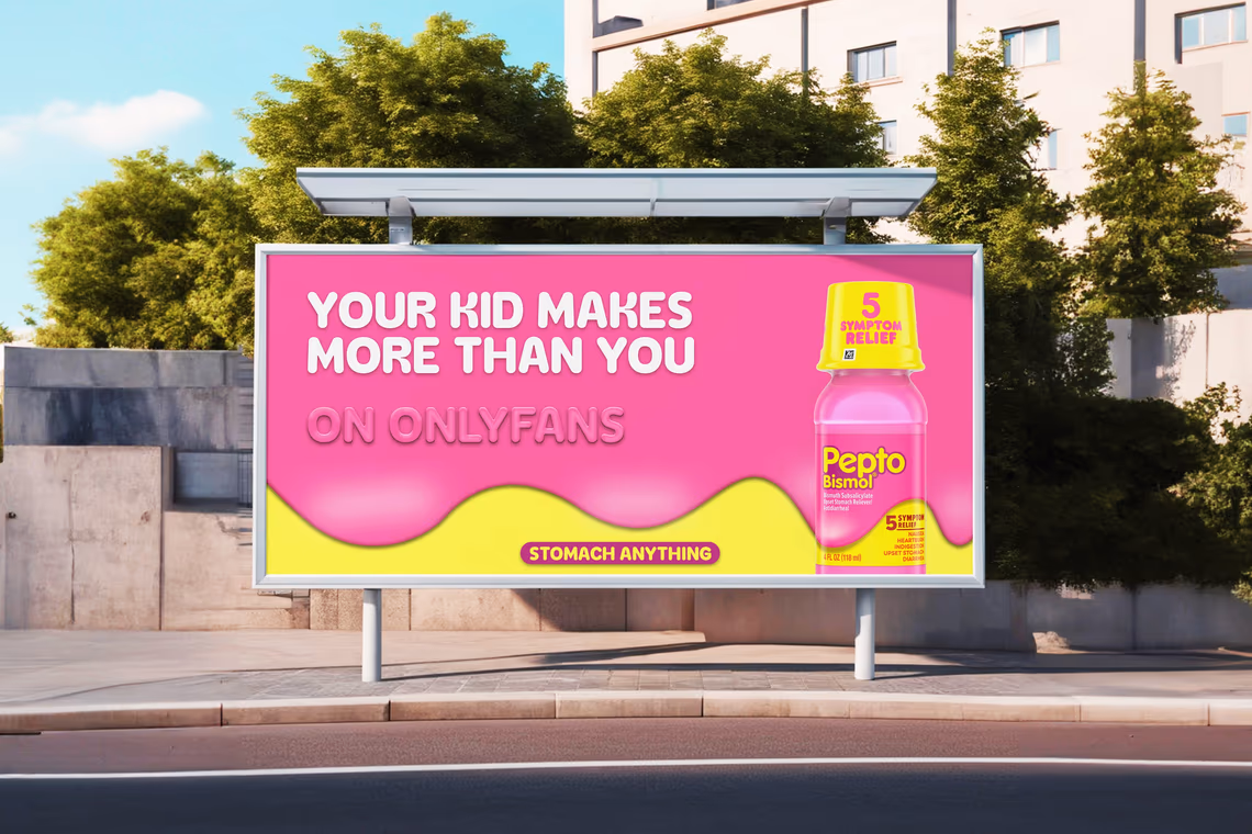 Pepto Bismol out-of-home placement