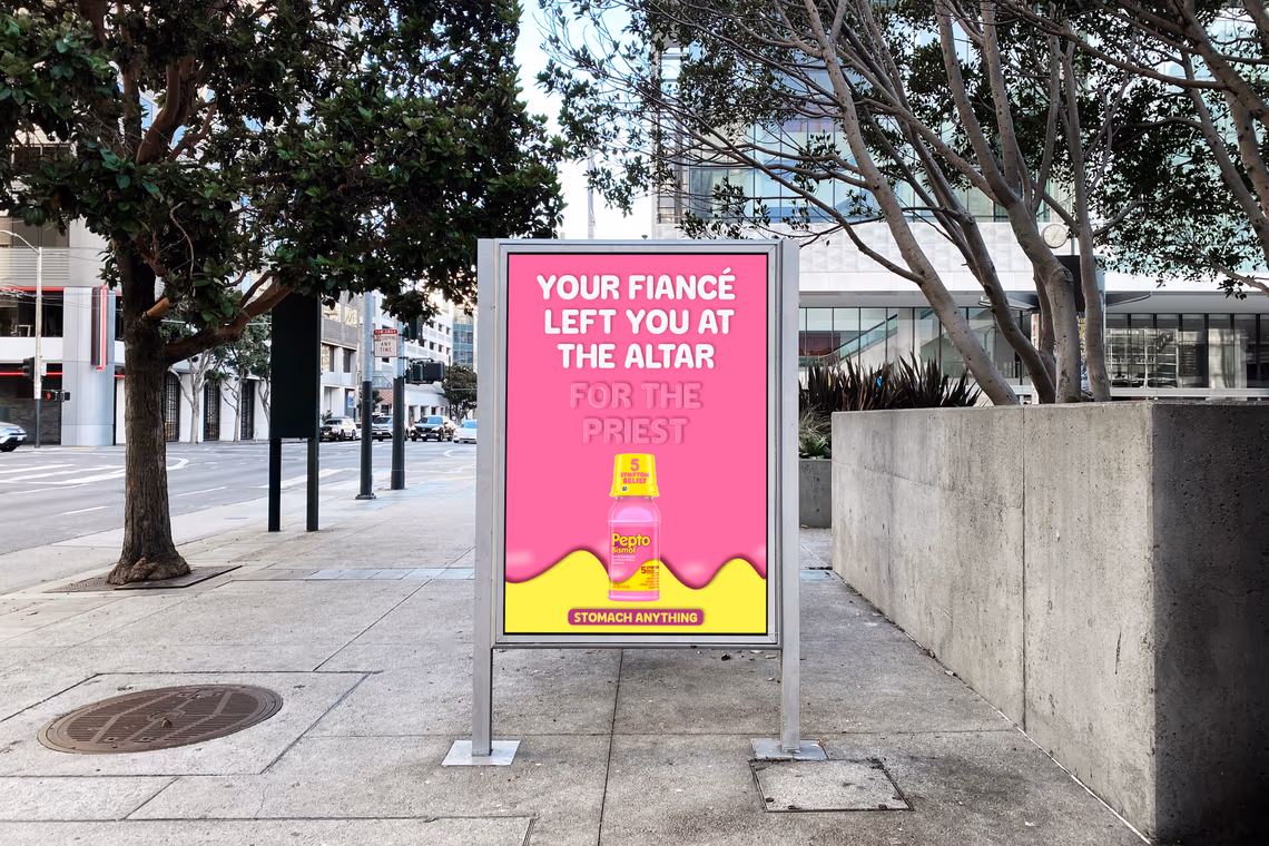 Pepto Bismol out-of-home placement